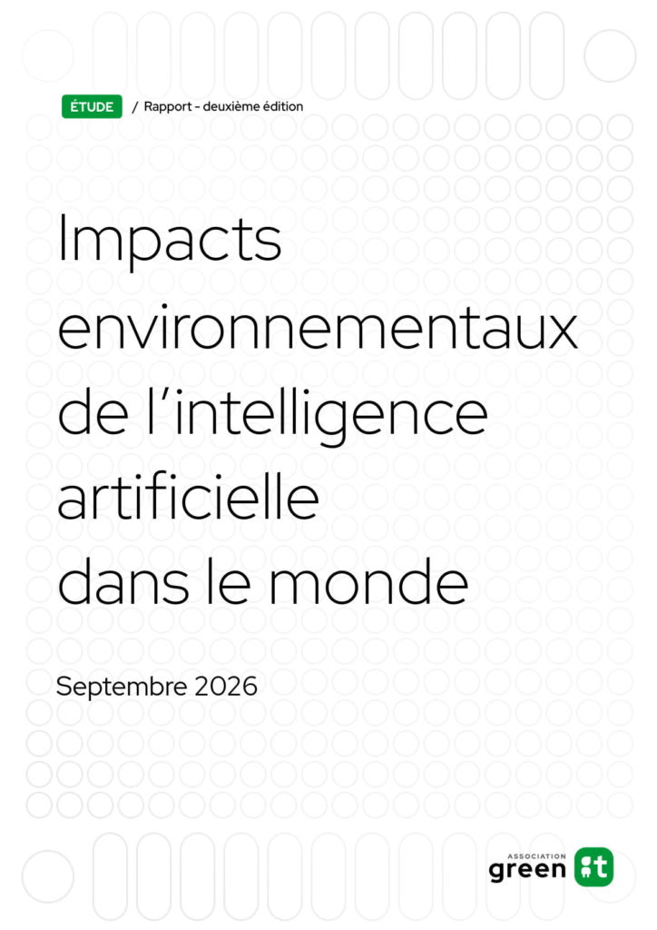 Couverture de l'étude Impacts environnementaux de l'intelligence artificielle dans le monde - septembre 2026